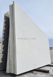 FABYCOMB® lightweight BIANCO ANGELO MARBLE panels