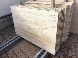 FABYCOMB® lightweight TRAVERTINO MARBLE panels