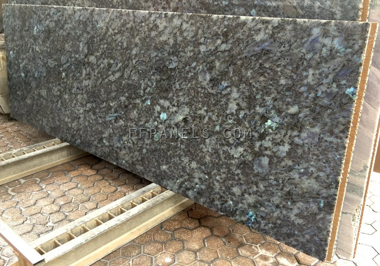 FABYCOMB® lightweight LABRADORITE LEMURIAN GRANITE panels