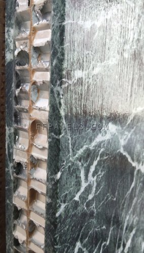 FABYCOMB® lightweight VERDE ALPI MARBLE panels