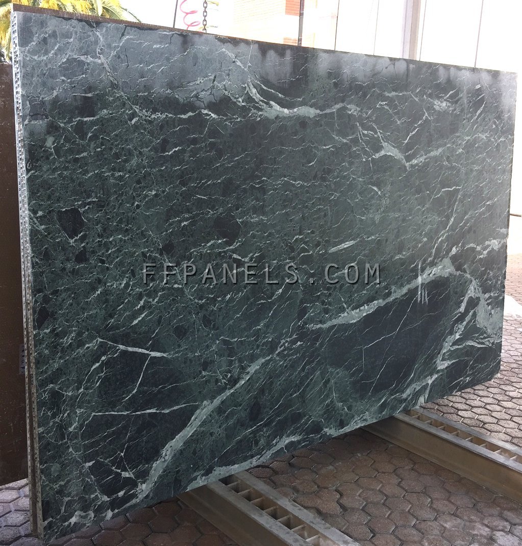 FABYCOMB® lightweight VERDE ALPI MARBLE panels