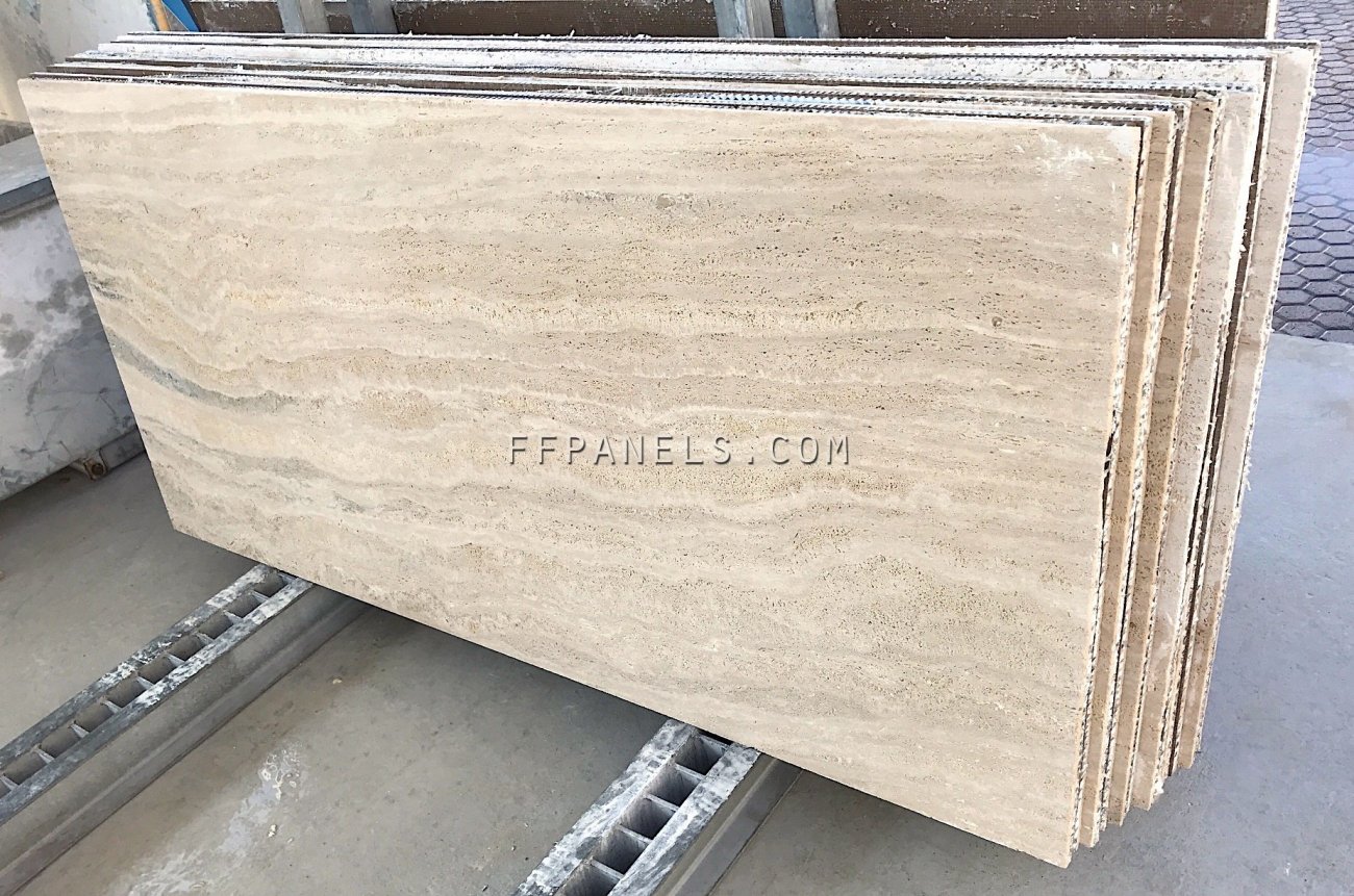 FABYCOMB® lightweight TRAVERTINO MARBLE panels