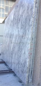 Y_FABYCOMB® lightweight GREYLAC MARBLE panels