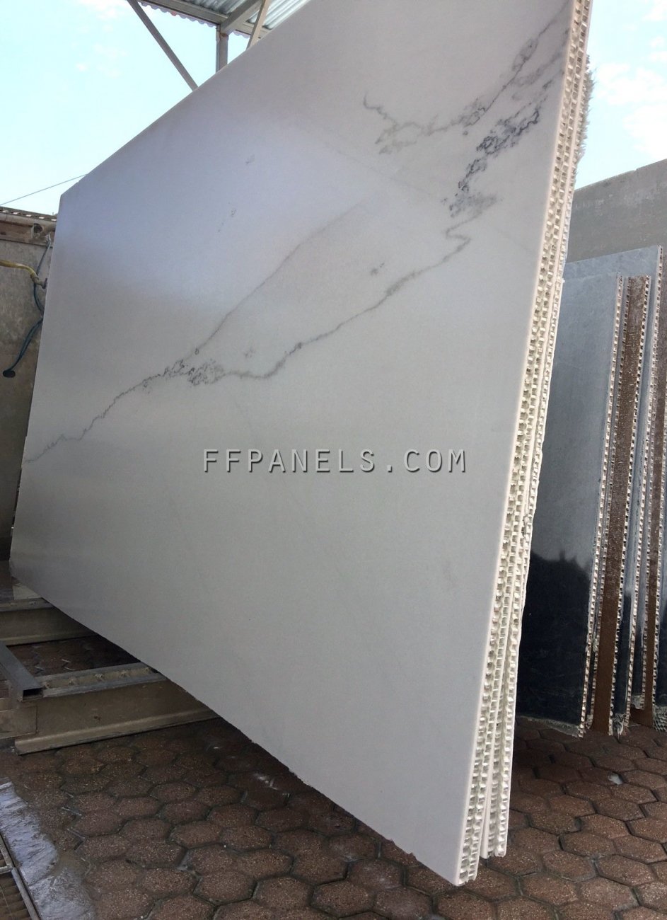 A_FABYCOMB® lightweight CALACATTA MARBLE panels