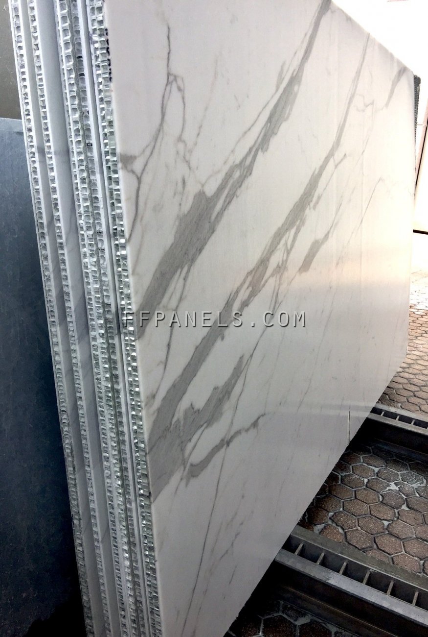 B_FABYCOMB® lightweight STATUARIO MARBLE panels