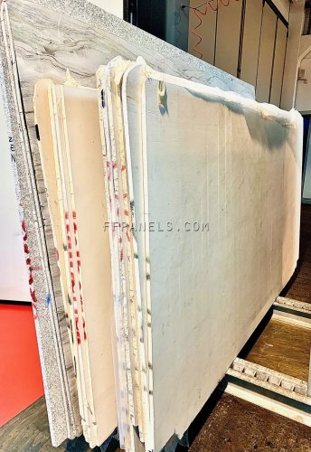 X_NEW CREMA MARBLE slabs - Y_SEQUOIA GRANITE slabs