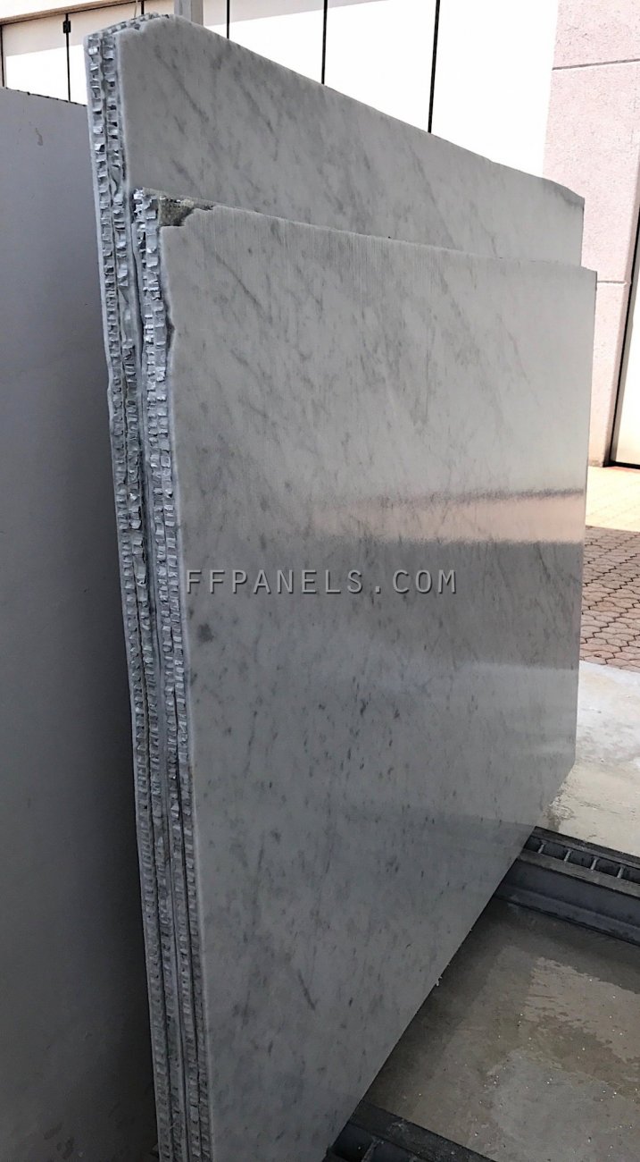 FABYCOMB® lightweight BIANCO CARRARA MARBLE panels