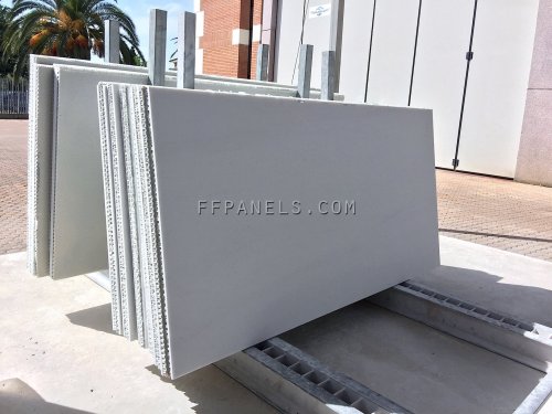 FABYCOMB® lightweight BIANCO P MARBLE panels