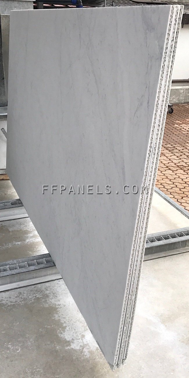 FABYCOMB® lightweight BIANCO CARRARA MARBLE panels