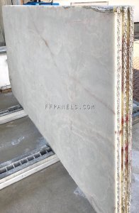 FABYCOMB® lightweight ONICE BIANCO MARBLE panels