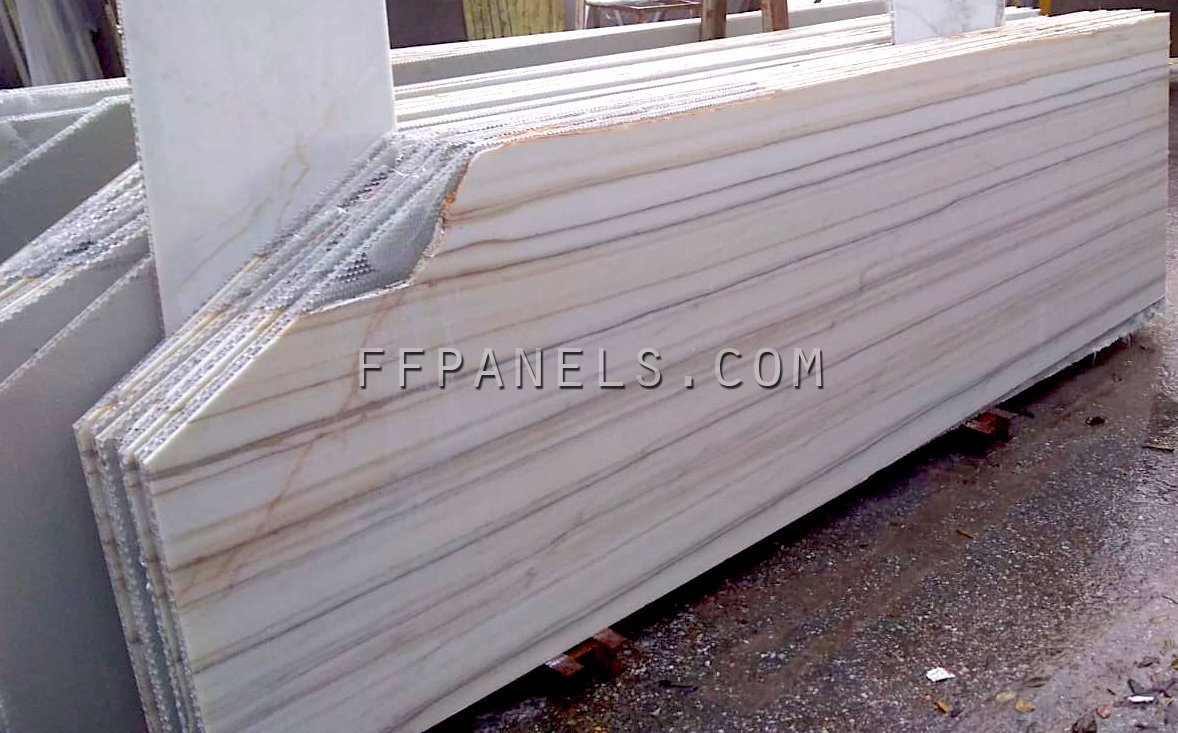 FABYCOMB® lightweight ZEBRINO MARBLE panels