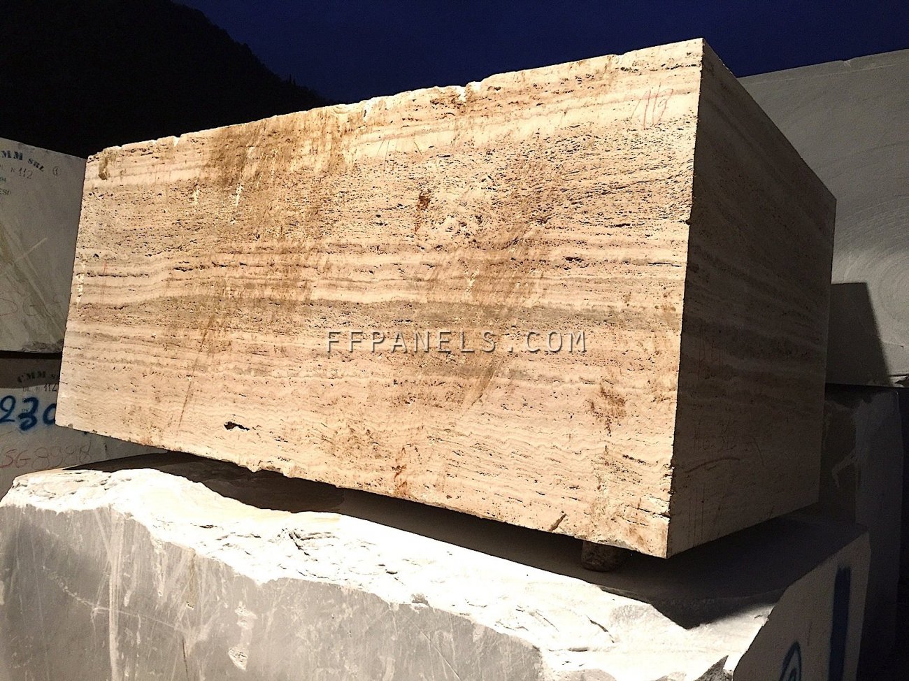 TRAVERTINO MARBLE block