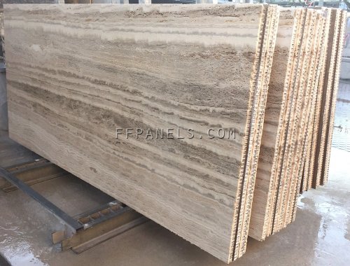 FABYCOMB® lightweight TRAVERTINO MARBLE panels