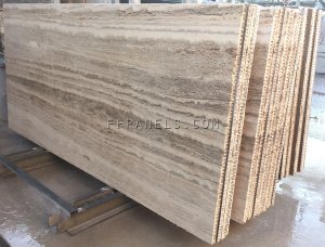 FABYCOMB® lightweight TRAVERTINO MARBLE panels