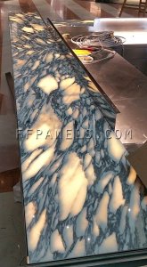 pannello marmo leggero traslucido FABYCOMB®LIGHT in ARABESCATO